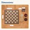WE Games Old School Brown and Natural Wooden Checkers Set -11.75 in.